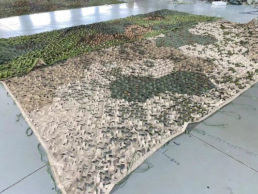 Multispectral military anti-radar anti-aerial photography camouflage net