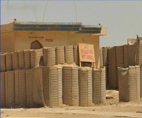 Anti Blast Wall Concrete Cage Sand Container Net Barrier Explosion Proof