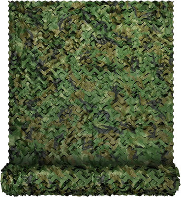Army Military Camouflage Net With Mesh Attached Fiberglass Support Pole