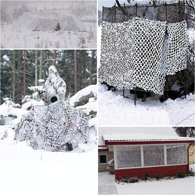 Snow White Helmet Camouflage Net For Camp Photography Bulk Roll Mesh Cover Party