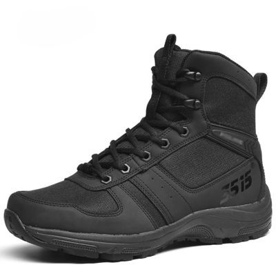 Lightweight outdoor men's non-slip wear-resistant tactical boots wind and sand high-top shock-absorbing desert tactical boots