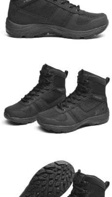 Lightweight outdoor men's non-slip wear-resistant tactical boots wind and sand high-top shock-absorbing desert tactical boots