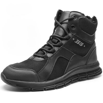 Factory sale autumn and winter fleece cold-proof warm high-top shoes outdoor  tactical boots for men