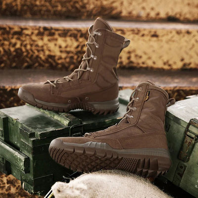 6 Inch Side Zip Tactical Boots Military Under Armour Waterproof Leather Motorcycle