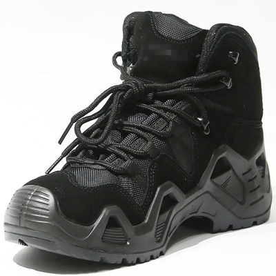 Black Brown Womens Mens Leather Military Boots 9 Inch Work Training Tactical