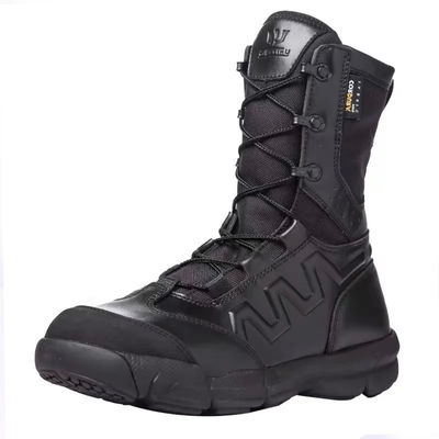 Tan Black Military Boot Lace Locks Quick Wind Sand Shock Absorption