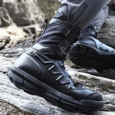 Tan Black Military Boot Lace Locks Quick Wind Sand Shock Absorption