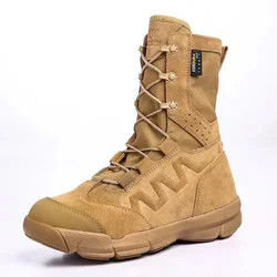Tan Black Military Boot Lace Locks Quick Wind Sand Shock Absorption