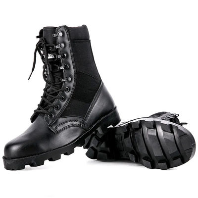 8 Inch 9 Inch Custom Military Boots Black Wear-Resistant Wicking Tactical Hiking Boots