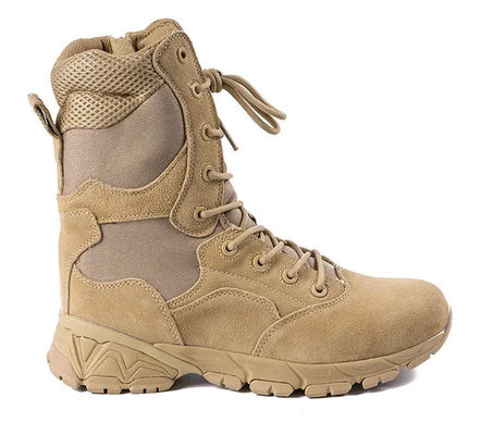 Casual Brown Army Military Boot With Heel Non-Slip High-Top Men Training