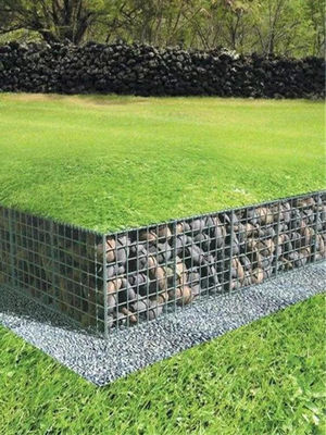 Masonry Blast Wall Park Decorative Wall Galvanized Steel Wire Cage Sandblasting Stone Wall