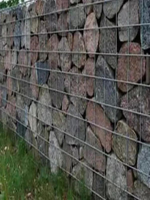 Masonry Blast Wall Park Decorative Wall Galvanized Steel Wire Cage Sandblasting Stone Wall