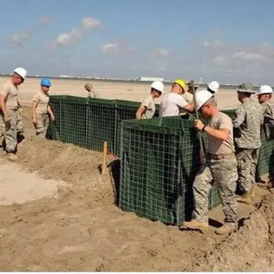 Media Blast Shield Wall Security Defense Blast Net Sand Containers Bunker Isolation