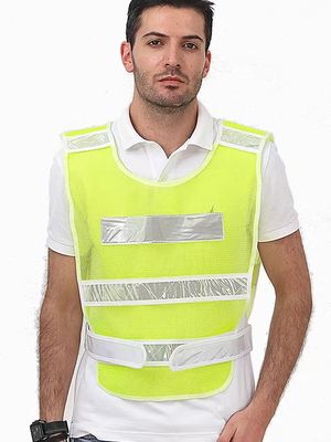 Class 3 Police Traffic Reflective Vest  Reflective Clothing Construction Site   Sanitation