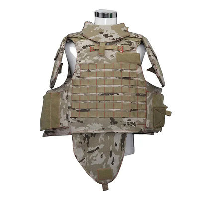 9mm Military Gear Bulletproof Vest Black Full Coverage Armor Men'S Tactical
