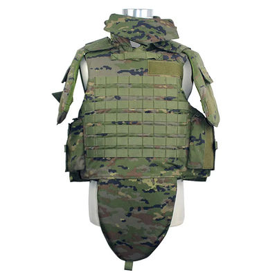 9mm Military Gear Bulletproof Vest Black Full Coverage Armor Men'S Tactical