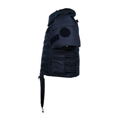 9mm Military Gear Bulletproof Vest Black Full Coverage Armor Men'S Tactical