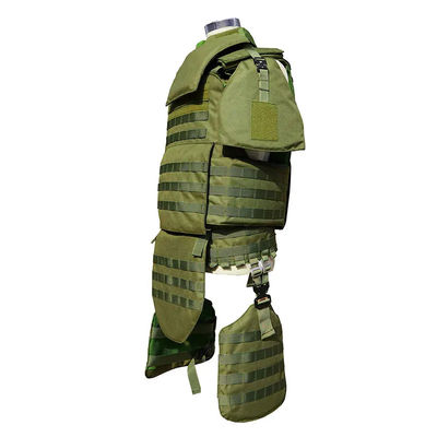 Military Issue Bulletproof Vest Full Body Laser Cut Molle System Camo Soft Plate 3a