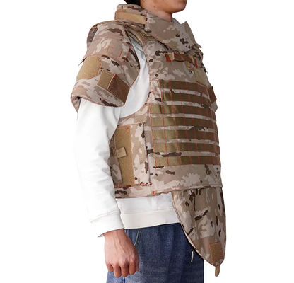 Military Issue Bulletproof Vest Full Body Laser Cut Molle System Camo Soft Plate 3a
