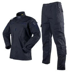 Custom Military Uniforms Black Tear Resistant Tactical Field Army Pilot Uniform
