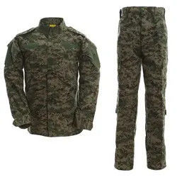 Army Modern Military Uniform All Black Camouflage Tactical Combat Suit Men