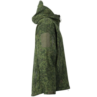 Military Camo Uniform Army Dress Clothes Full Soft Shell Jacket Men Velvet Thickened