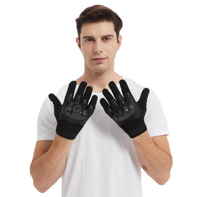 Military Men'S Tactical Leather Gloves Protection Sports Training Anti-Slip Level 5 Anti-Cut