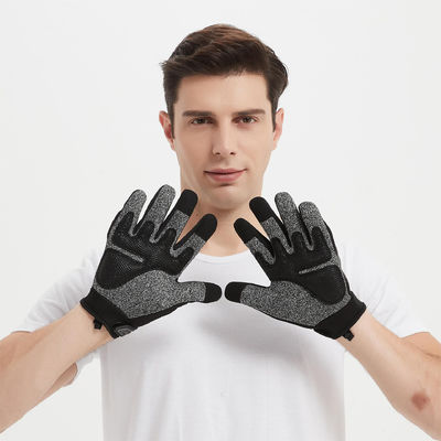 Military Men'S Tactical Leather Gloves Protection Sports Training Anti-Slip Level 5 Anti-Cut