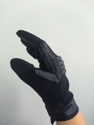 Tactical Gloves With Cowhide Palm Surface Black Leather  2xl