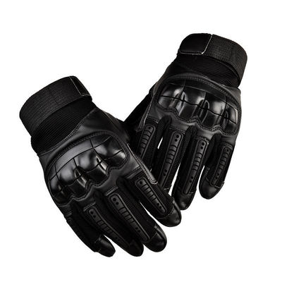 Blue Black Tactical Army Gloves Military Hard Knuckle For Military Operations