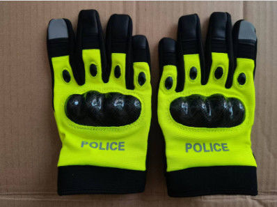 Leather Military Police Gloves Fluorescent Full-Finger Special Forces Duty Outdoor Cycling