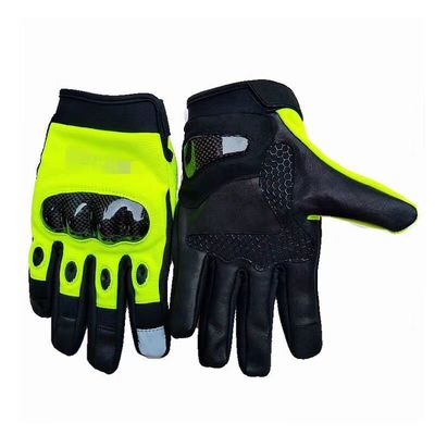 Leather Military Police Gloves Fluorescent Full-Finger Special Forces Duty Outdoor Cycling