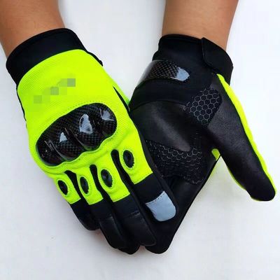 Leather Military Police Gloves Fluorescent Full-Finger Special Forces Duty Outdoor Cycling