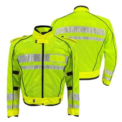 Traffic Police Safety Jacket Vest Uniform Men Unisex Outdoor Mesh High Visibility