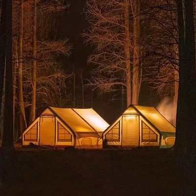 2 8 Person 10 Man Military Tent Waterproof UV Protection Luxury Air Column Inflatable