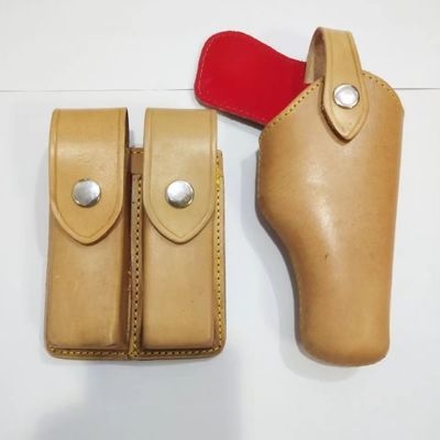 64/77/92 Type Magazine Holder Cowhide Bullet Holder Cowhide Magazine Double Row Bullet Bag