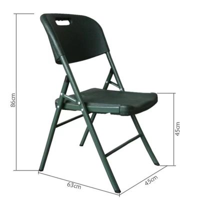Outdoor Field Blow Molding Chair Camping Lightweight Military Green Conference Folding Simple Military