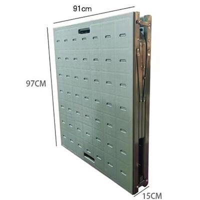 Field Folding Bed Outdoor Two-Fold Blow Molded Portable All-Plastic Folding Army Military Bed