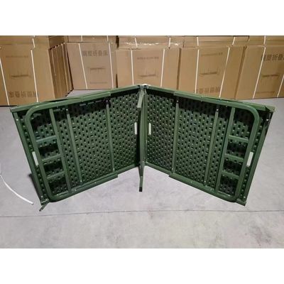 Field Folding Bed Outdoor Two-Fold Blow Molded Portable All-Plastic Folding Army Military Bed