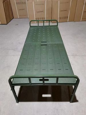 Field Folding Bed Outdoor Two-Fold Blow Molded Portable All-Plastic Folding Army Military Bed
