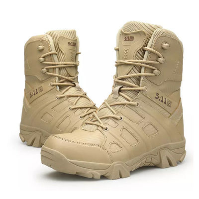 High Quality Leather Combat Tactical Boots Waterproof High Top  Black Genuine Leather Tactical military Boots for Men