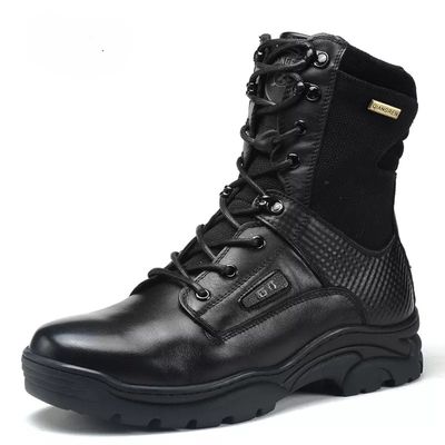 High Quality Custom Round Head Toe Style Midi Military Boots Maximum Security Guaranteed Tactical Boots Military Combat