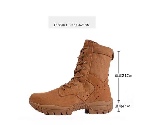 Tactical Boots Military in Black Cowhide Rubber for Outdoor Adventures