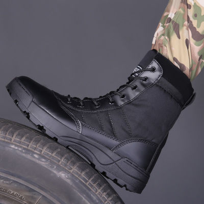 Customization Durable Black Boots Tactical Combat Boot Men Leather Military Tactical boots for men