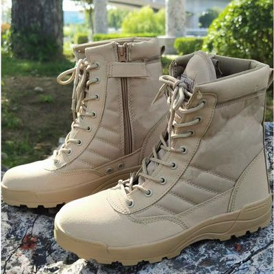 Hot Sale Custom Camouflage Tactical Designer Molded Sole High Quality Men High Top Military Tactical Work Boots