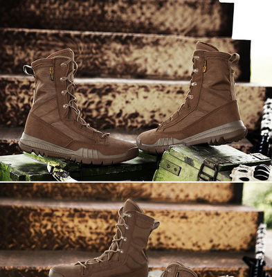 EVA Rubber Outsole Leather Security Hiking Tactic Training Boots Shoes  Tactical Men Black Combat Boots Military