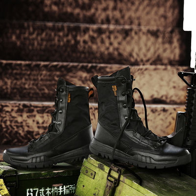 Wholesale Tactical Black Military Boots Hiking Shoes Defensive Rubber Sole Men's Tactical Boots Desert Boots
