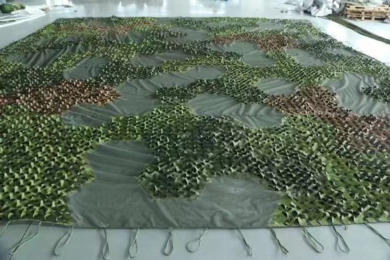 Custom Brown Lightweight Fireproof Flame Retardant Shade Net Anti-radar Military Camouflage Net