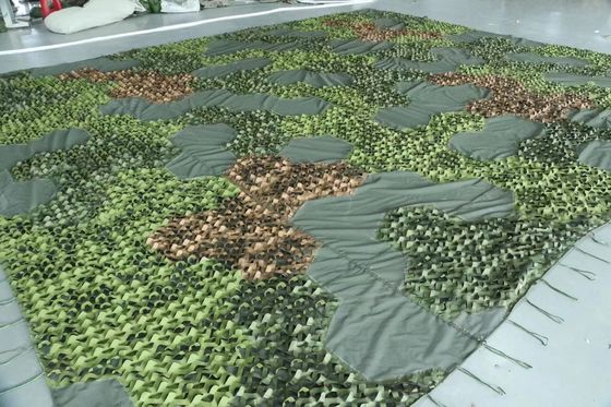 Custom Brown Lightweight Fireproof Flame Retardant Shade Net Anti-radar Military Camouflage Net