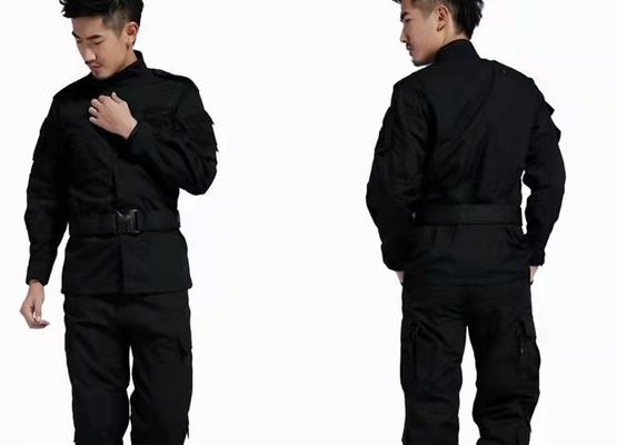 Black Military Uniform For Wedding jacket Tearproof Mesh Man